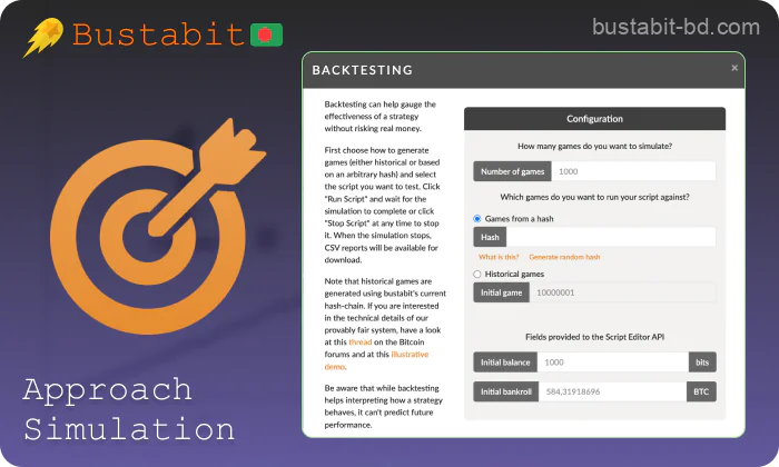 Backtesting a Winning Strategy for the Bustabit Game